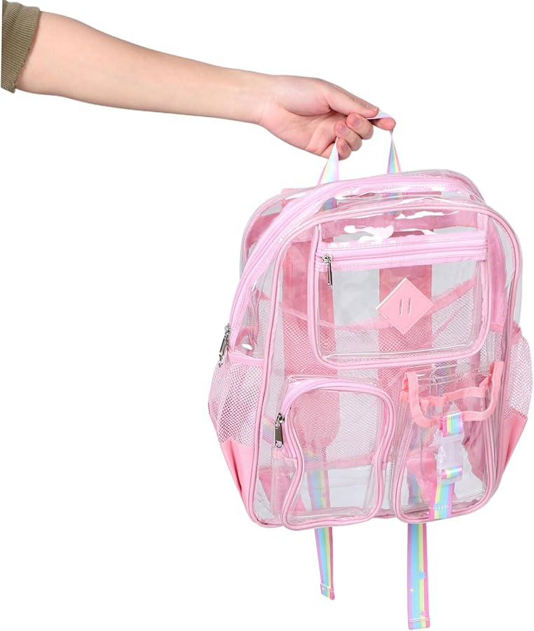 Clear Backpack For Women Transparent Bookbag For Travel Gym Daily Use - Image 4